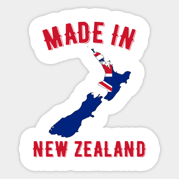 Made in New Zealand Sticker by MessageOnApparel